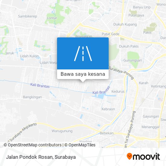 Peta Jalan Pondok Rosan