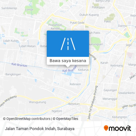 Peta Jalan Taman Pondok Indah
