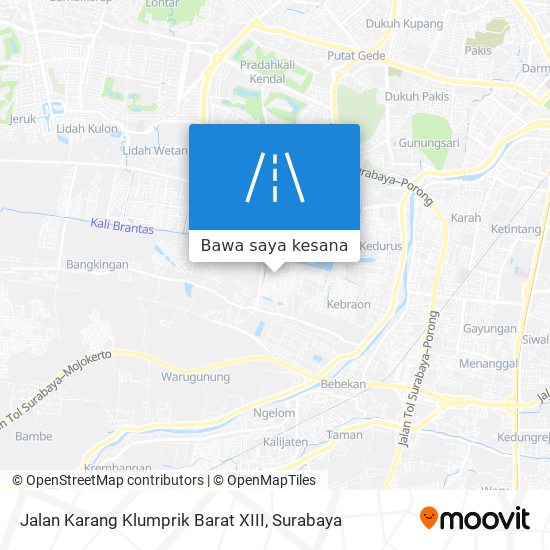 Peta Jalan Karang Klumprik Barat XIII