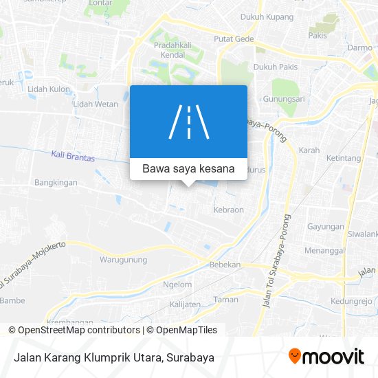 Peta Jalan Karang Klumprik Utara