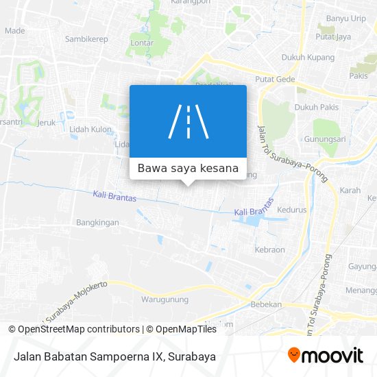 Peta Jalan Babatan Sampoerna IX