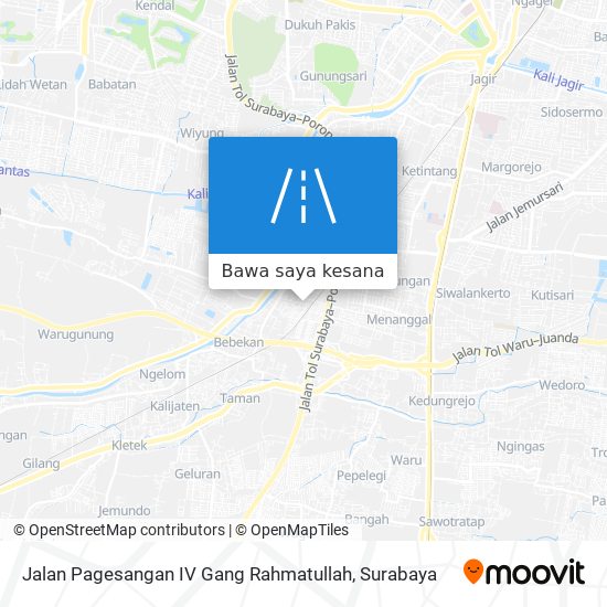 Peta Jalan Pagesangan IV Gang Rahmatullah