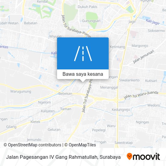 Peta Jalan Pagesangan IV Gang Rahmatullah