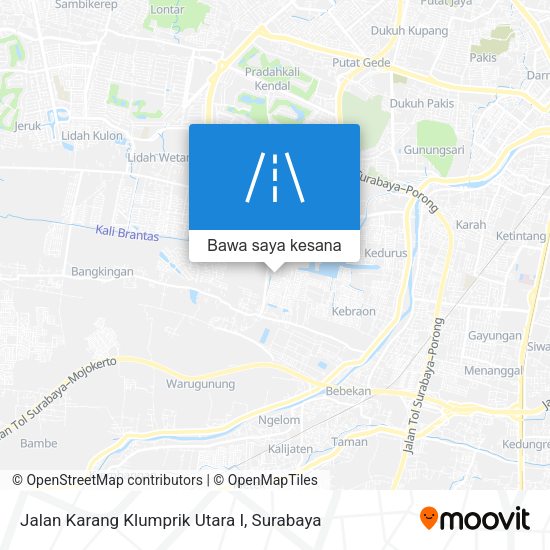 Peta Jalan Karang Klumprik Utara I