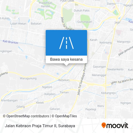 Peta Jalan Kebraon Praja Timur II