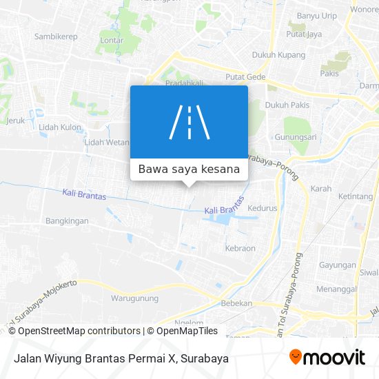 Peta Jalan Wiyung Brantas Permai X