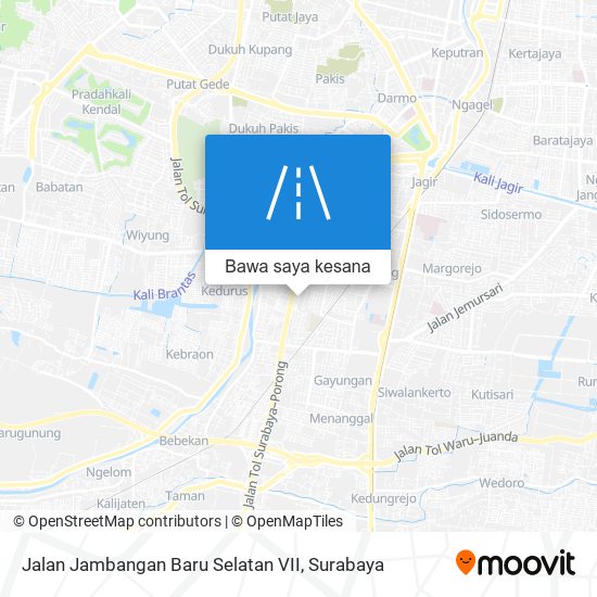 Peta Jalan Jambangan Baru Selatan VII