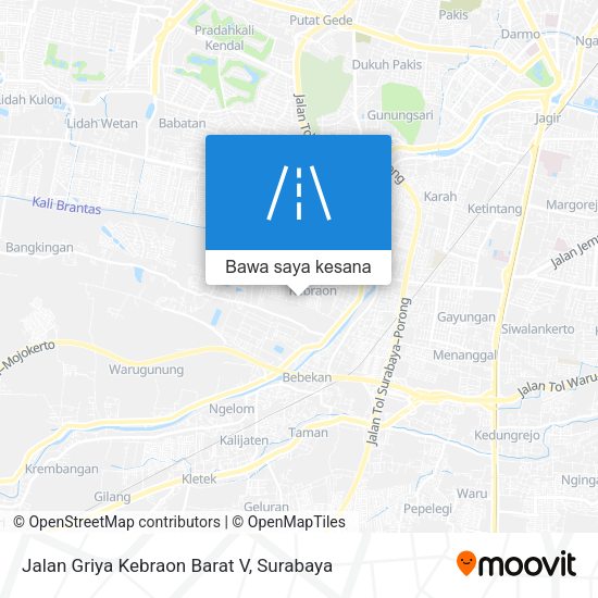 Peta Jalan Griya Kebraon Barat V