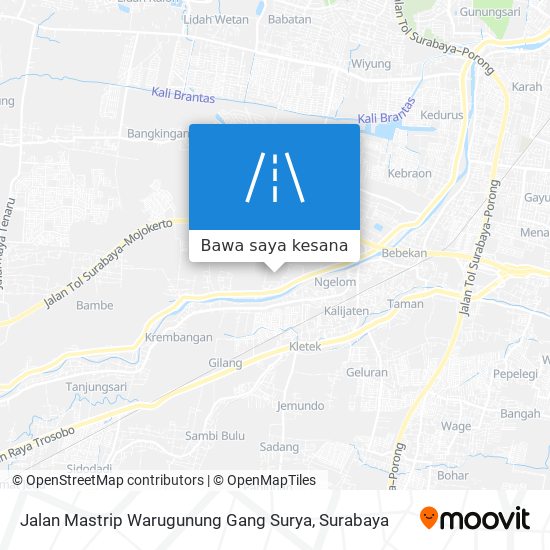 Peta Jalan Mastrip Warugunung Gang Surya