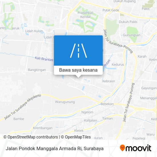 Peta Jalan Pondok Manggala Armada Ri