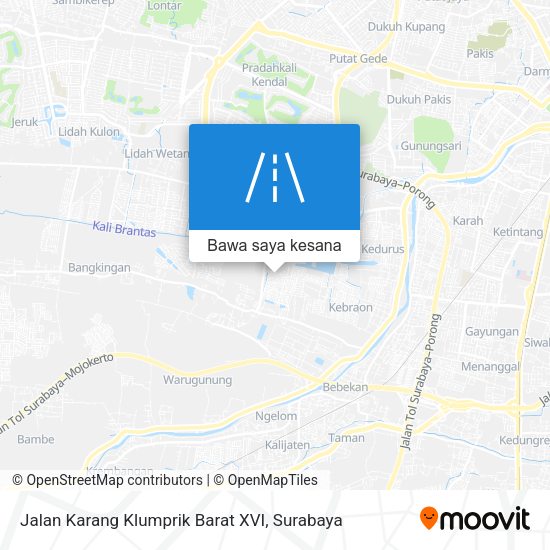 Peta Jalan Karang Klumprik Barat XVI