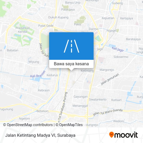 Peta Jalan Ketintang Madya VI