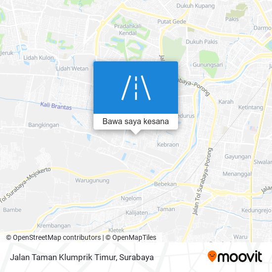 Peta Jalan Taman Klumprik Timur