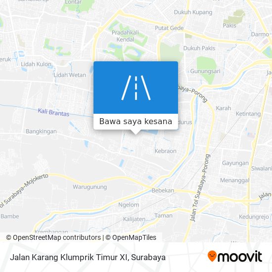 Peta Jalan Karang Klumprik Timur XI