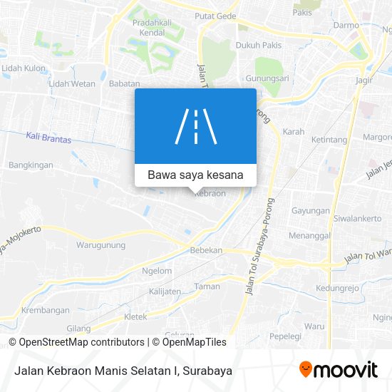 Peta Jalan Kebraon Manis Selatan I