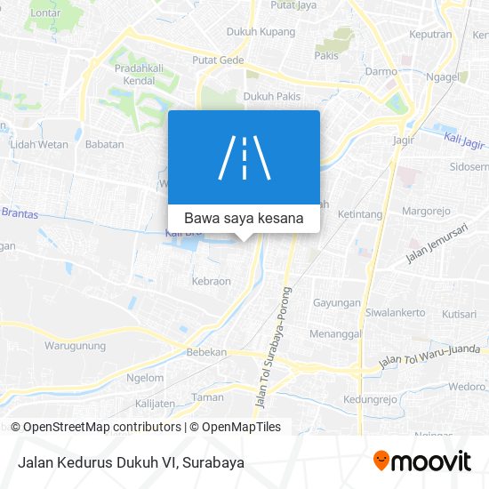 Peta Jalan Kedurus Dukuh VI