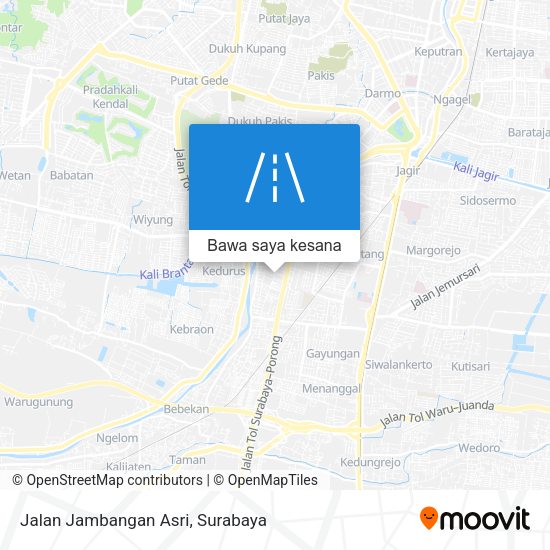 Peta Jalan Jambangan Asri