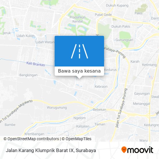 Peta Jalan Karang Klumprik Barat IX