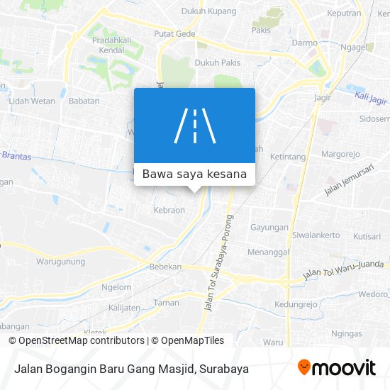 Peta Jalan Bogangin Baru Gang Masjid