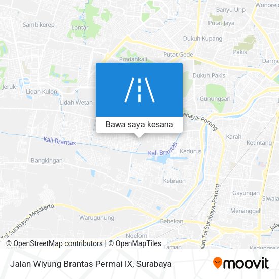 Peta Jalan Wiyung Brantas Permai IX