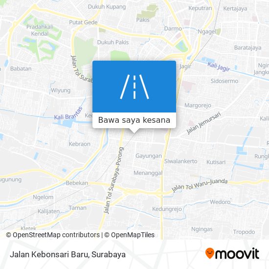 Peta Jalan Kebonsari Baru