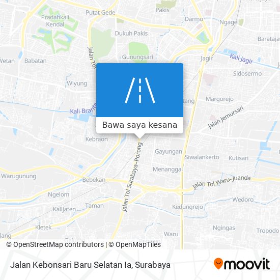 Peta Jalan Kebonsari Baru Selatan Ia