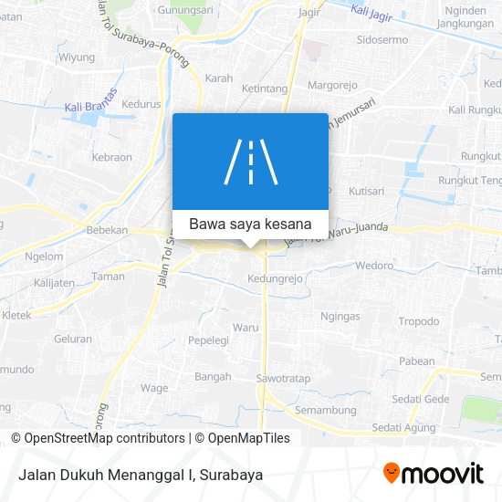 Peta Jalan Dukuh Menanggal I