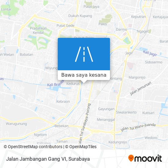Peta Jalan Jambangan Gang VI