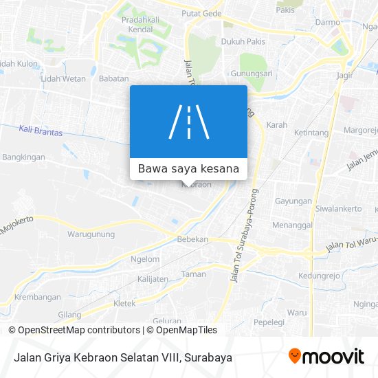 Peta Jalan Griya Kebraon Selatan VIII