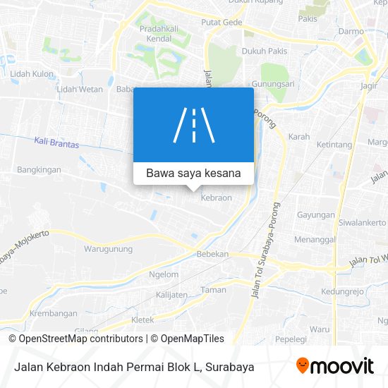 Peta Jalan Kebraon Indah Permai Blok L