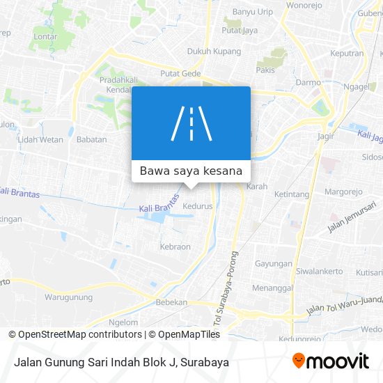 Peta Jalan Gunung Sari Indah Blok J