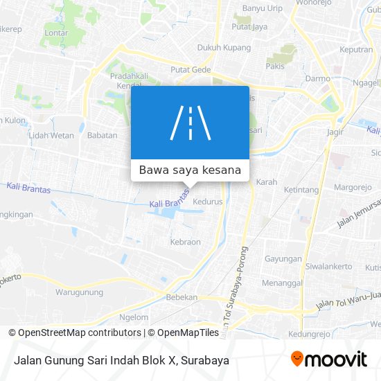 Peta Jalan Gunung Sari Indah Blok X