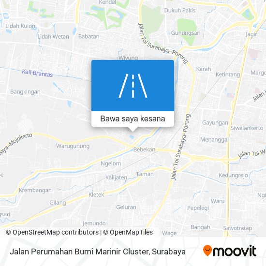 Peta Jalan Perumahan Bumi Marinir Cluster