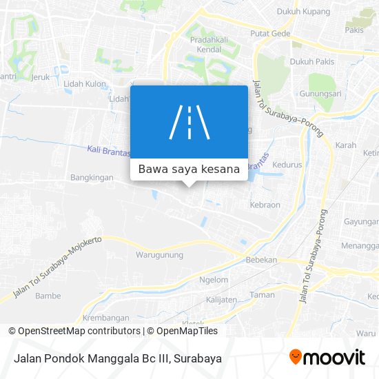 Peta Jalan Pondok Manggala Bc III