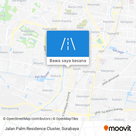 Peta Jalan Palm Residence Cluster