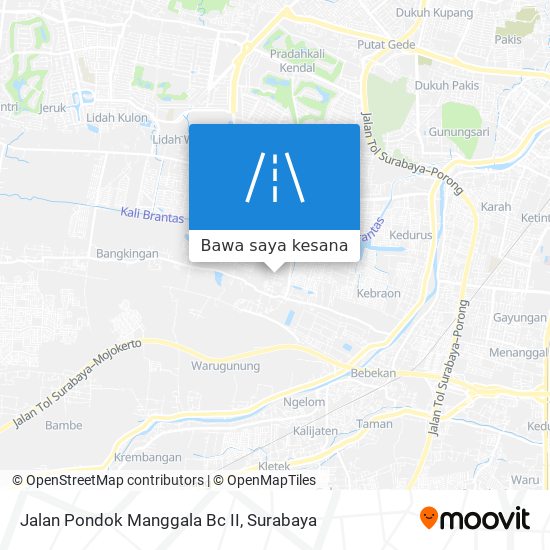 Peta Jalan Pondok Manggala Bc II