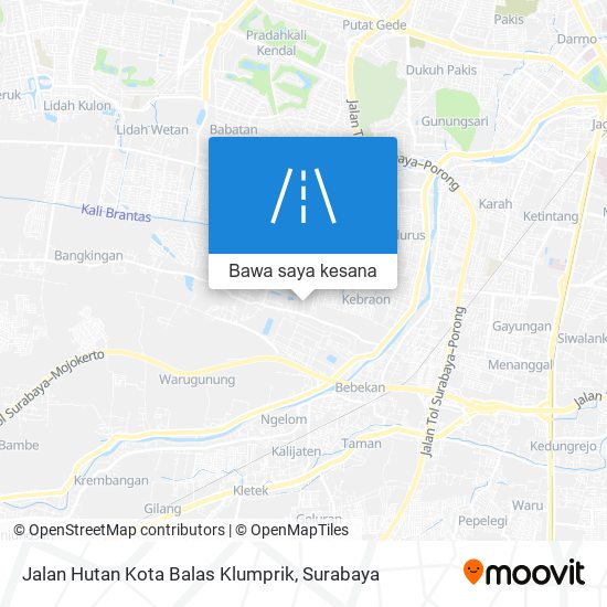 Peta Jalan Hutan Kota Balas Klumprik