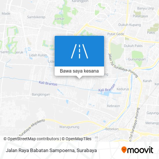 Peta Jalan Raya Babatan Sampoerna