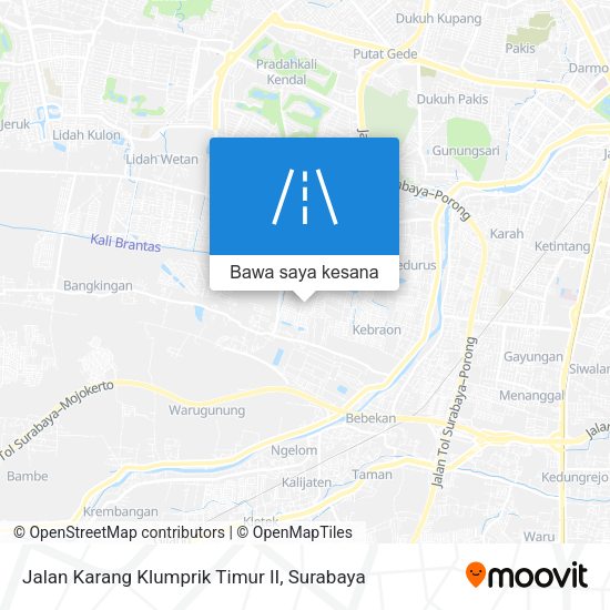 Peta Jalan Karang Klumprik Timur II
