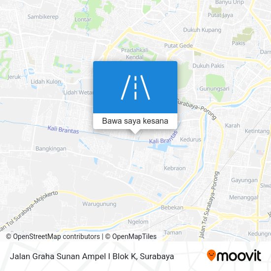 Peta Jalan Graha Sunan Ampel I Blok K