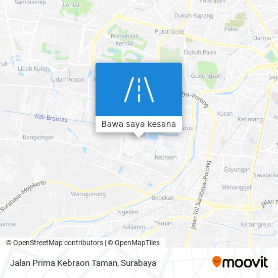 Peta Jalan Prima Kebraon Taman
