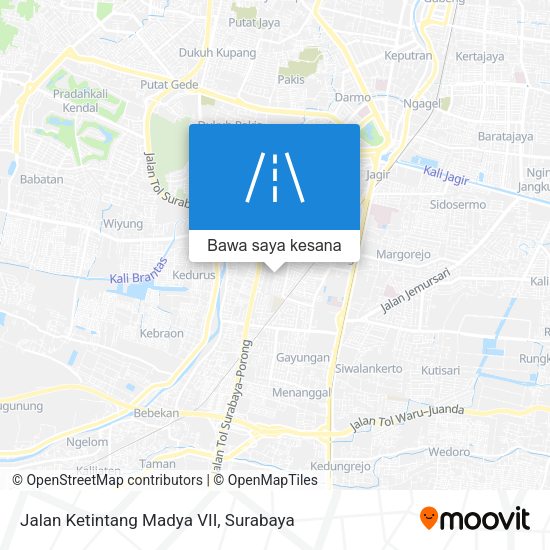 Peta Jalan Ketintang Madya VII