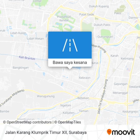 Peta Jalan Karang Klumprik Timur XII