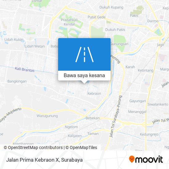 Peta Jalan Prima Kebraon X