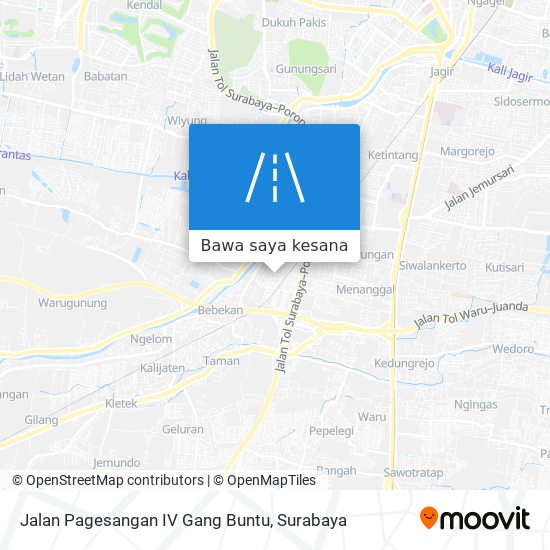 Peta Jalan Pagesangan IV Gang Buntu