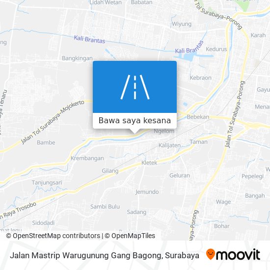 Peta Jalan Mastrip Warugunung Gang Bagong