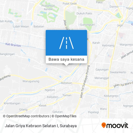 Peta Jalan Griya Kebraon Selatan I