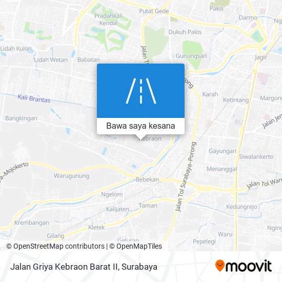 Peta Jalan Griya Kebraon Barat II