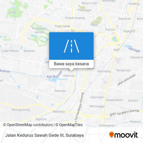 Peta Jalan Kedurus Sawah Gede III