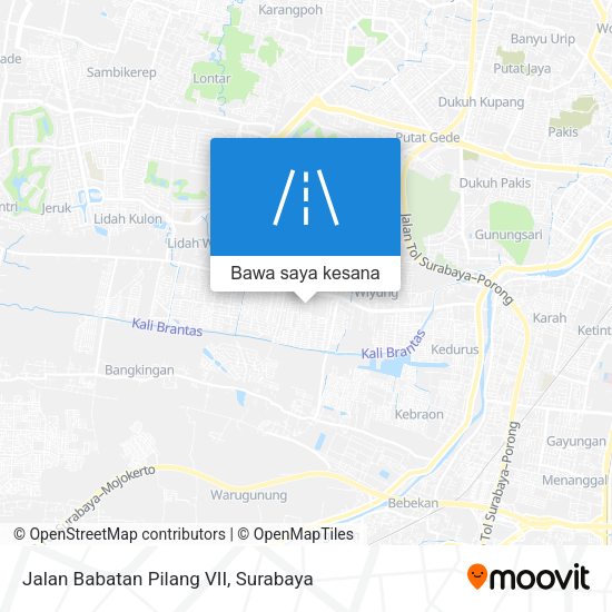 Peta Jalan Babatan Pilang VII